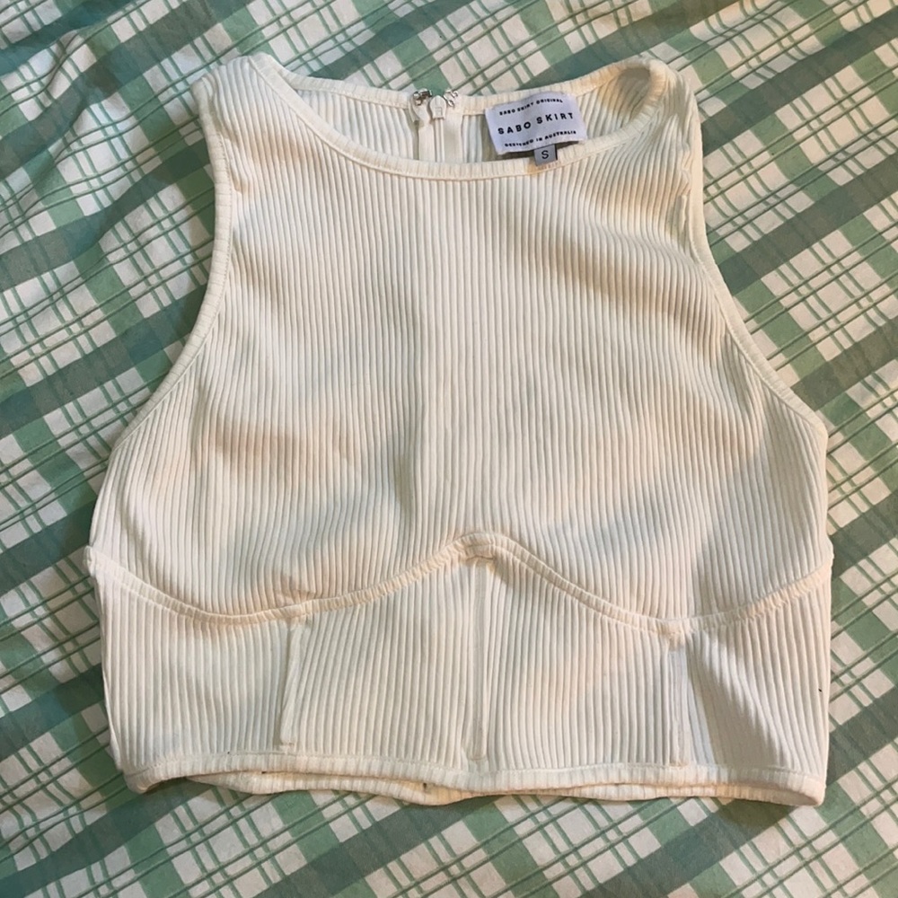 Sabo Skirt Ribbed underwire Demi tank top